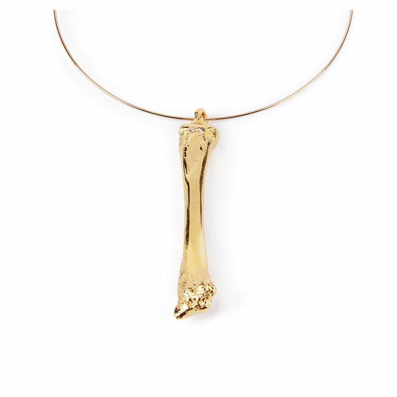 Collana Donna Shabama Been Ottone bagnato in oro Rigido 13 cm Collana Donna Shabama Been Ottone bagnato in oro Rigido 13 cm