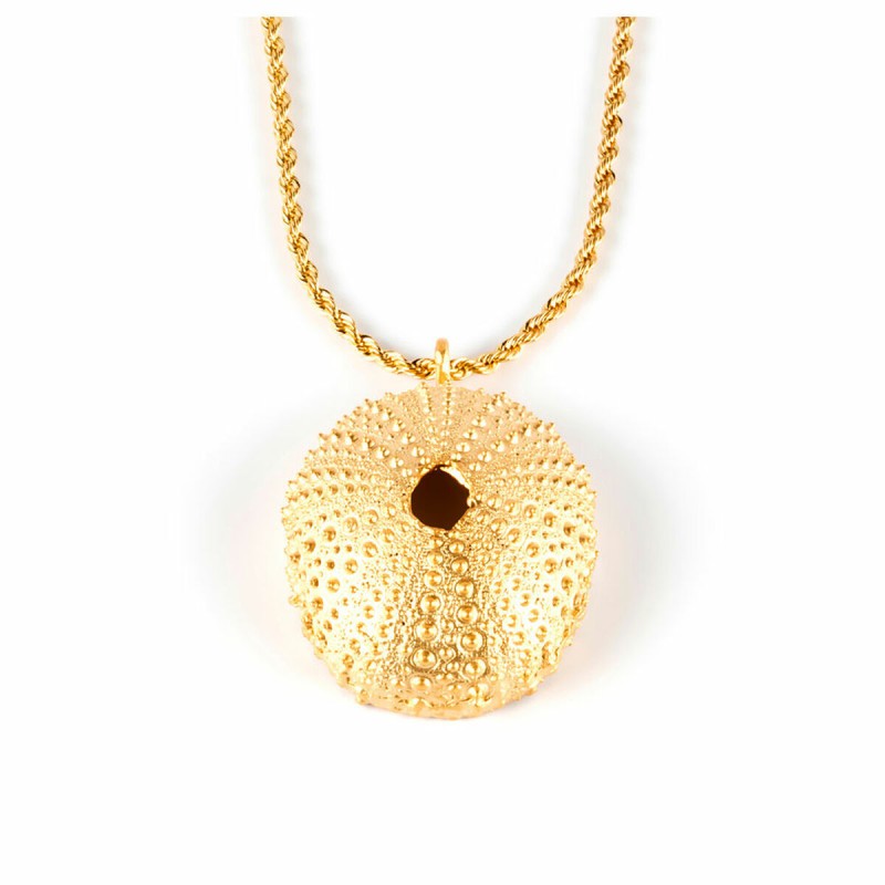 Collana Donna Shabama Trenc Top Ottone Bagno di flash oro 45 cm
