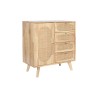 Credenza DKD Home Decor Naturale Metallo Legno d'albero della gomma 73,5 x 35 x 78 cm
