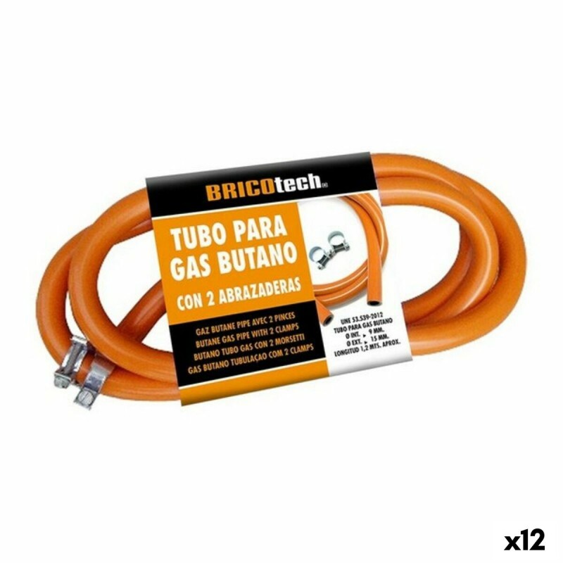 Tubo per Gas Butano Bricotech 8433774603146 (120 cm) 23 x 12 x 4 cm Tubo per Gas Butano Bricotech 8433774603146 (120 cm) 23 x 12 x 4 cm