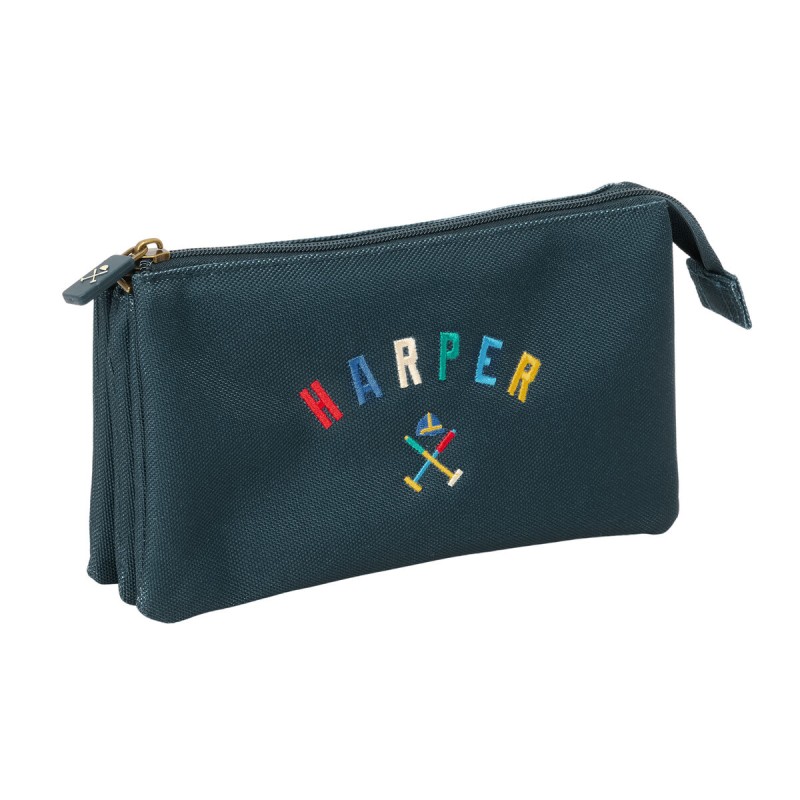 Necessaire Harper & Neyer Blu Marino 22 x 12 x 3 cm Necessaire Harper & Neyer Blu Marino 22 x 12 x 3 cm
