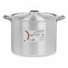 Pentola con Coperchio Ø 34 cm Argentato Alluminio (2 Unità)
