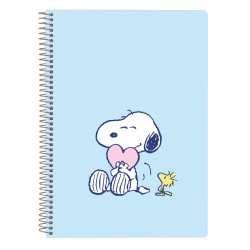 Agenda Snoopy Love Azzurro A5 80 Pagine