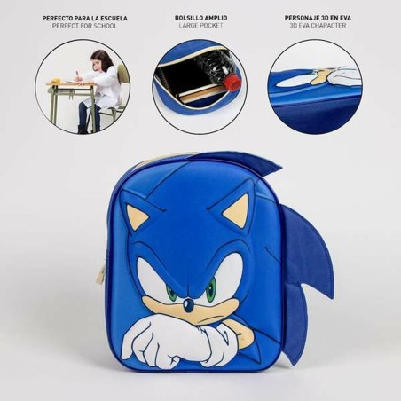 Zaino Scuola Sonic