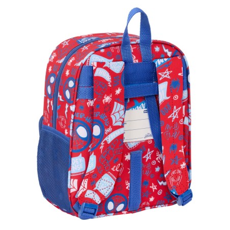 Zaino Scuola Spider-Man Rescue Azzurro Rosso 22 x 27 x 10 cm