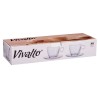 Tazza con Piatto Trasparente Vetro 170 ml (6 Unità)