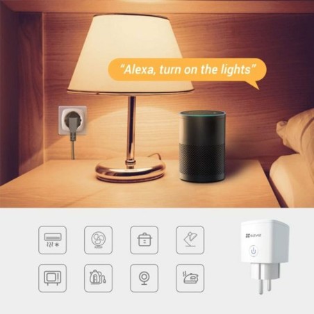 Presa Intelligente Ezviz T30-10B-EU Wi-Fi 10 A