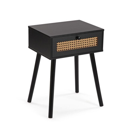 Comodino Versa Ahedo Nero 30 x 55 x 40 cm