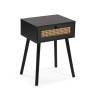 Comodino Versa Ahedo Nero 30 x 55 x 40 cm