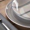Servizio di Piatti Versa VORTEX  Grigio Porcellana 18 Pezzi