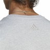 Maglia a Maniche Corte Uomo Adidas Essentials Single Big Logo Grigio Grigio chiaro