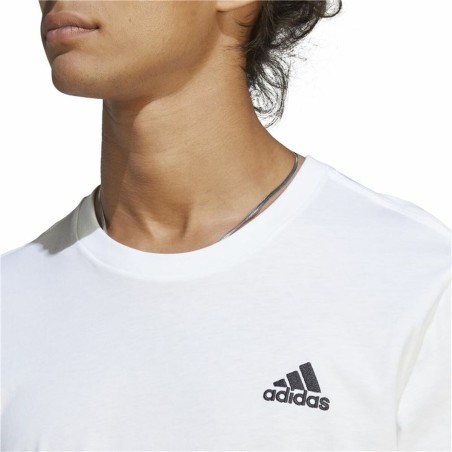 Maglia a Maniche Corte Uomo Adidas Essentials Bianco