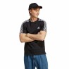 Maglia a Maniche Corte Uomo Adidas Essentials Single 3 Bandas Nero