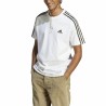 Maglia a Maniche Corte Uomo Adidas Essentials Single 3S Bianco