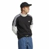 Maglia a Maniche Corte Uomo Adidas Essentials Single 3 Bandas Nero