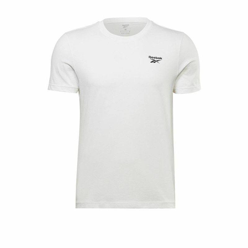 Maglia a Maniche Corte Uomo Reebok Identity Left Chest Logo Bianco Maglia a Maniche Corte Uomo Reebok Identity Left Chest Logo Bianco