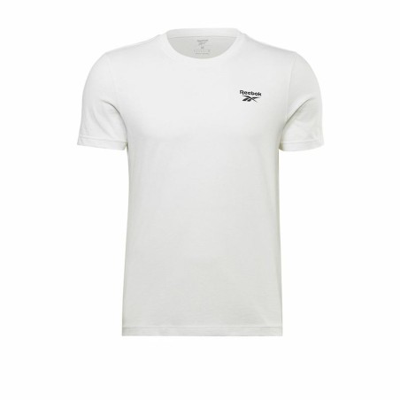 Maglia a Maniche Corte Uomo Reebok Identity Left Chest Logo Bianco
