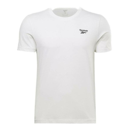 Maglia a Maniche Corte Uomo Reebok Identity Left Chest Logo Bianco