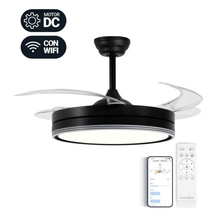 Ventilatore da Soffitto Universal Blue Nero