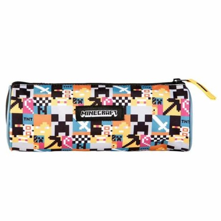 Astuccio Scuola Minecraft Pixel 22 x 8 cm Rotondo