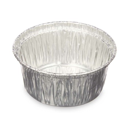 Stampo per Budino Kinvara 30228 Argentato Alluminio 8,5 x 8 x 8,5 cm Monouso Rotondo (12 Unità)