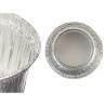 Stampo per Budino Kinvara 30228 Argentato Alluminio 8,5 x 8 x 8,5 cm Monouso Rotondo (12 Unità)