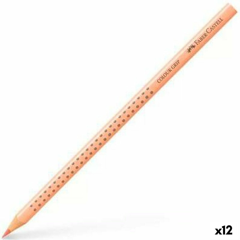 Matite colorate Faber-Castell Colour Grip Carne (12 Unità) Matite colorate Faber-Castell Colour Grip Carne (12 Unità)