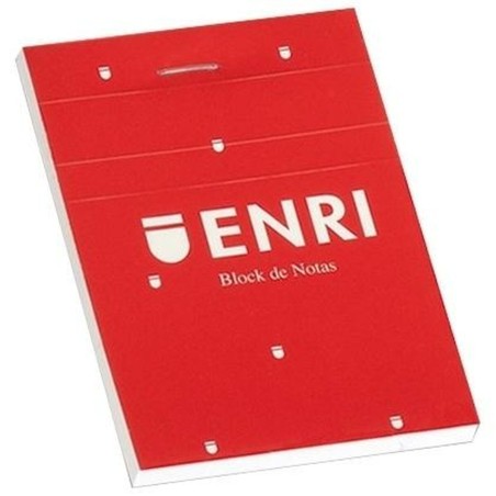 Block Notes ENRI Rosso A6 80 Pagine 4 mm (10 Unità)