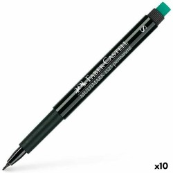 Marcatore permanente Faber-Castell Multimark 1523 S Nero (10 Unità)