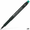 Marcatore permanente Faber-Castell Multimark 1523 S Nero (10 Unità)