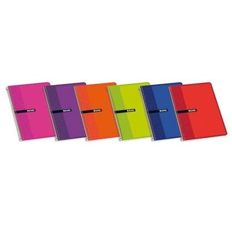 Quaderno ENRI Multicolore Morbida Din A4 80 Pagine (10 Unità)