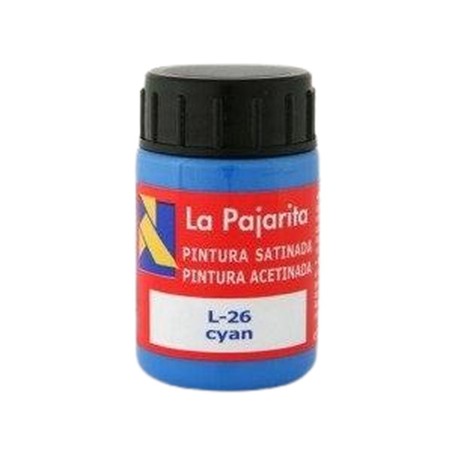 Pittura a tempera La Pajarita Cyan L-26 6 Pezzi Per la scuola Raso Azzurro
