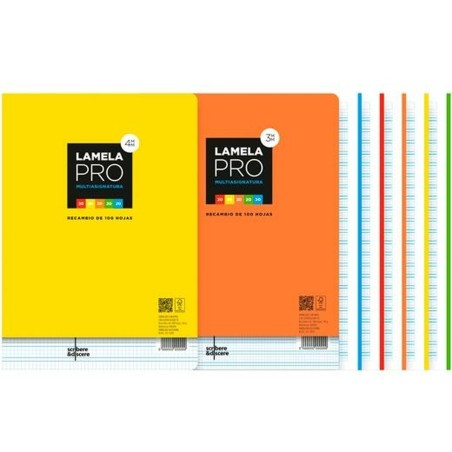 Lame di ricambio Lamela Multicolore A4 100 fogli 3 mm (5 Unità)