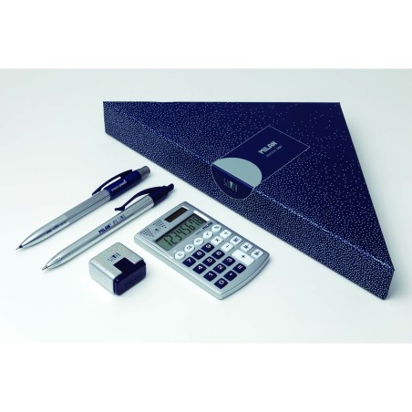 Set di Cancelleria Milan Edition Box  4 Pezzi Blu Marino
