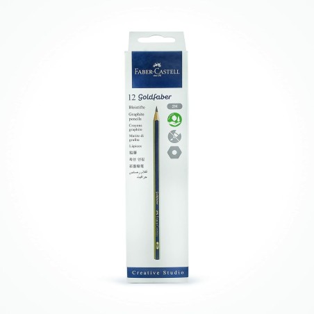 Matita Faber-Castell GoldFaber 1221 Esagonale 2H (12 Unità)