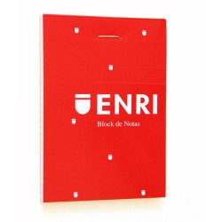 Block Notes ENRI Rosso A7 80 Pagine 4 mm (10 Unità)