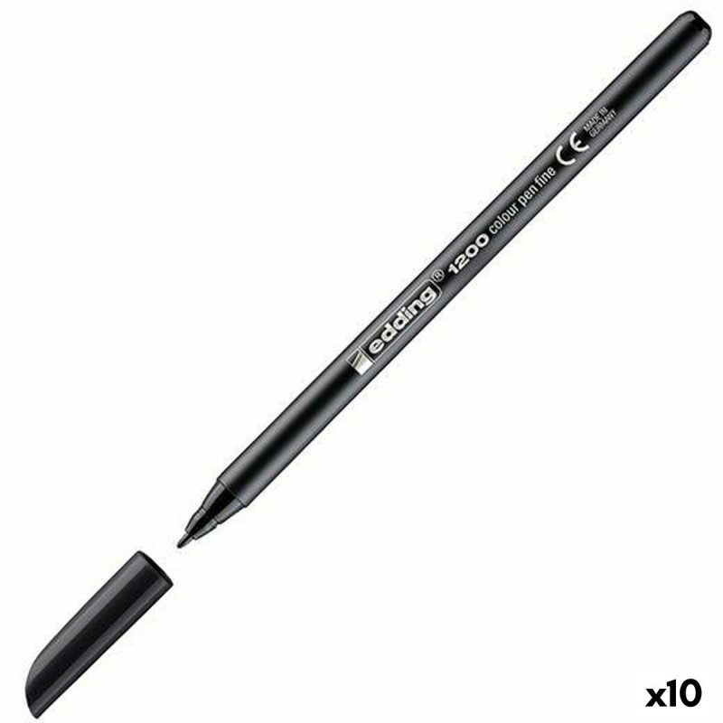Pennarelli Edding 1200 Nero (10 Unità) Pennarelli Edding 1200 Nero (10 Unità)