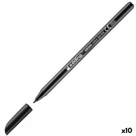 Pennarelli Edding 1200 Nero (10 Unità)