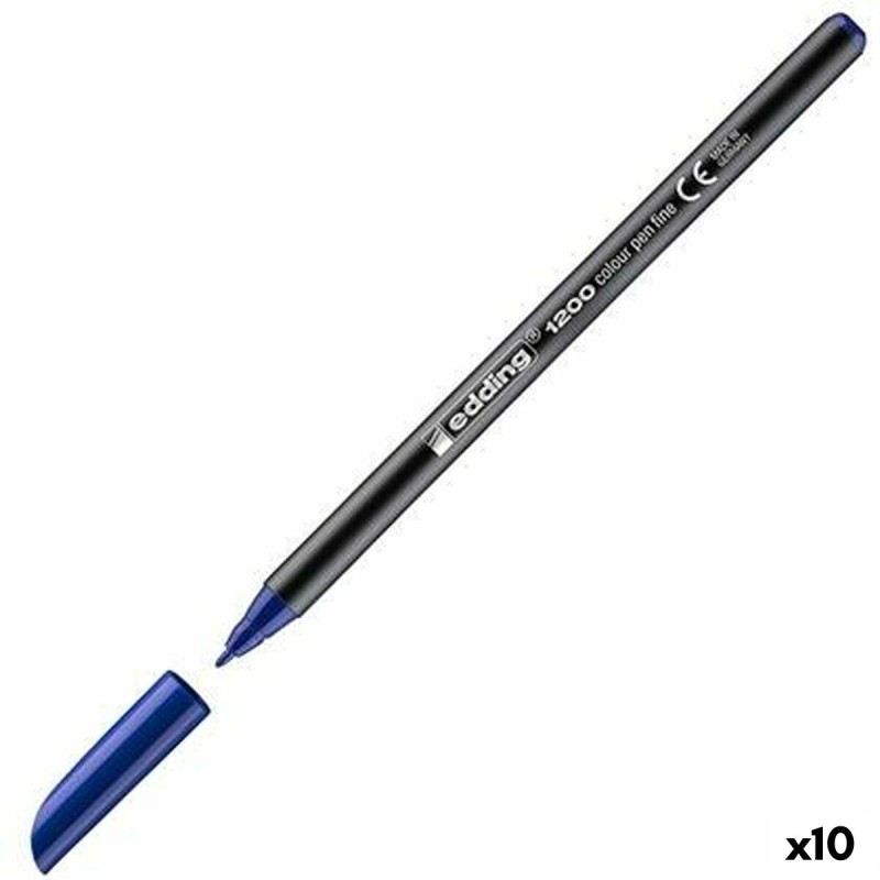 Pennarelli Edding 1200 Azzurro (10 Unità) Pennarelli Edding 1200 Azzurro (10 Unità)