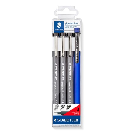 Set di Pennarelli Staedtler Nero (10 Unità)
