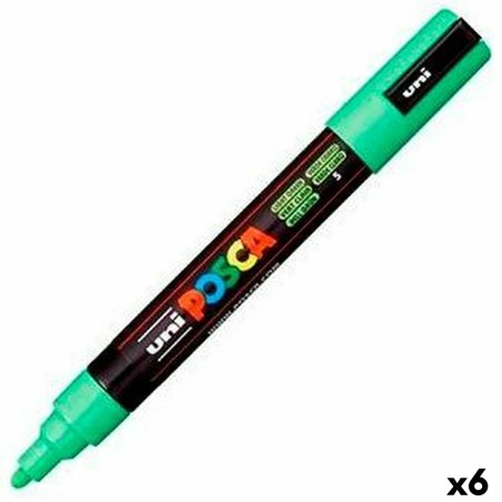 Pennarello POSCA PC-5M Verde Chiaro (6 Unità)