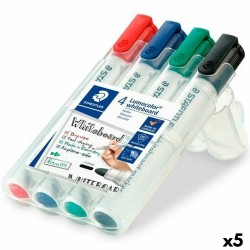 Set di Pennarelli Staedtler Lumocolor Lavagna bianca 4 Pezzi Multicolore (5 Unità)