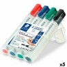 Set di Pennarelli Staedtler Lumocolor Lavagna bianca 4 Pezzi Multicolore (5 Unità)