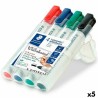 Set di Pennarelli Staedtler Lumocolor Lavagna bianca 4 Pezzi Multicolore (5 Unità)