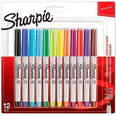 Set di Pennarelli Sharpie Multicolore 12 Pezzi 0,5 mm (12 Unità)