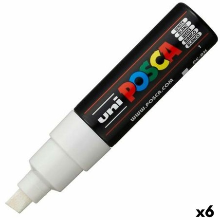 Pennarello POSCA PC-8K Bianco (6 Unità)
