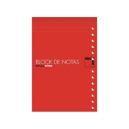 Block Notes Pacsa Rosso 80 Pagine 10 Pezzi