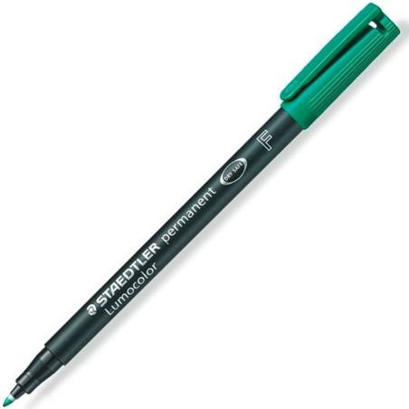Marcatore permanente Staedtler Lumocolor 318 F Verde (10 Unità)