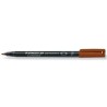 Marcatore permanente Staedtler Lumocolor Marrone (10 Unità)