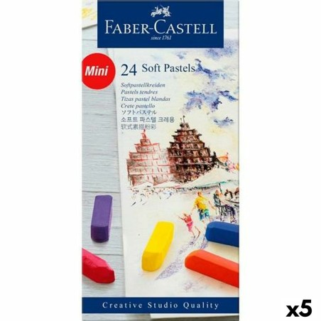 Set di gessetti pastello morbidi Faber-Castell Multicolore (5 Unità)